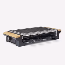 H.Koenig RP328 griglia per raclette 8 persona(e) 1400 W Nero, Grigio, Bianco, Legno - Vista aggiuntiva 3
