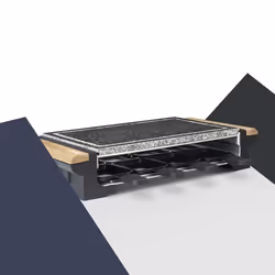 H.Koenig RP328 griglia per raclette 8 persona(e) 1400 W Nero, Grigio, Bianco, Legno - Vista aggiuntiva 5