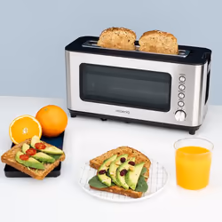 H.Koenig VIEW7 tostapane 6 2 fetta/e 1200 W Nero, Acciaio inox - Vista aggiuntiva 5