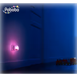 Pabobo 210602 luce da notte per bambino Parete Rosa, Bianco LED - Vista aggiuntiva 4