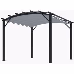 Dimensione 3,40x3,30x2,40H CONSEGNA 60 GG. La Pergola seduce per le sue forme moderne, tendenze e fluide. Offre un ampio spaz ...