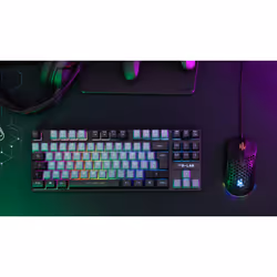 The G-Lab Keyz Caesium tastiera Gaming USB AZERTY Francese Nero, Grigio - Vista aggiuntiva 2