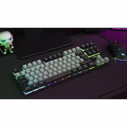 The G-Lab Keyz Caesium tastiera Gaming USB AZERTY Francese Nero, Grigio - Vista aggiuntiva 3