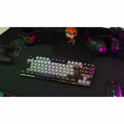 The G-Lab Keyz Caesium tastiera Gaming USB AZERTY Francese Nero, Grigio - Vista aggiuntiva 4