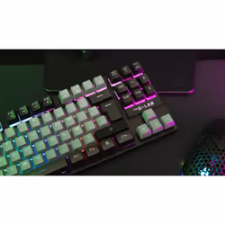 The G-Lab Keyz Caesium tastiera Gaming USB AZERTY Francese Nero, Grigio - Vista aggiuntiva 6