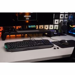 The G-Lab Combo Helium tastiera Mouse incluso Gaming USB AZERTY Francese Nero - Vista aggiuntiva 5