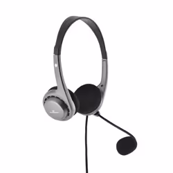 Bluestork MC-101 cuffia e auricolare Cablato A Padiglione Ufficio Nero, Argento