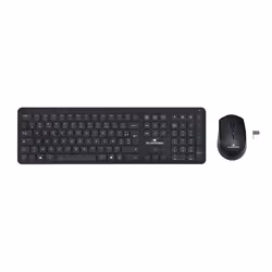 Bluestork Pack Easy Slim, Full-size (100%), Wireless, RF Wireless, Nero, Mouse incluso