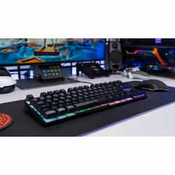 The G-Lab Keyz Caesium TKL tastiera Gaming USB AZERTY Francese Nero - Vista aggiuntiva 3
