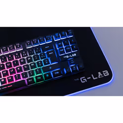 The G-Lab Keyz Caesium TKL tastiera Gaming USB AZERTY Francese Nero - Vista aggiuntiva 5