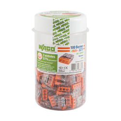 Wago - Barattolo di 100 mini colonne di connessione automatica a 3 fili S2273