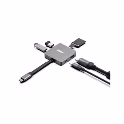 Urban Factory HUBEE LIGHT USB 3.2 Gen 1 (3.1 Gen 1) Type-C Grigio - Vista aggiuntiva 4