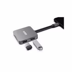 Urban Factory HUBEE LIGHT USB 3.2 Gen 1 (3.1 Gen 1) Type-C Grigio - Vista aggiuntiva 5