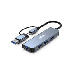 Urban Factory MHC35UF replicatore di porte e docking station per laptop Cablato USB 3.2 Gen 1 (3.1 Gen 1) Type-A Grigio