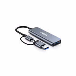 Urban Factory MHC35UF replicatore di porte e docking station per laptop Cablato USB 3.2 Gen 1 (3.1 Gen 1) Type-A Grigio