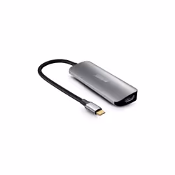 Urban Factory MHC40UF replicatore di porte e docking station per laptop Cablato USB 3.2 Gen 1 (3.1 Gen 1) Type-C Grigio - Vista aggiuntiva 2