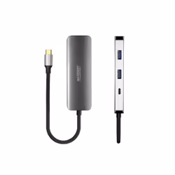 Urban Factory MHC40UF replicatore di porte e docking station per laptop Cablato USB 3.2 Gen 1 (3.1 Gen 1) Type-C Grigio - Vista aggiuntiva 4