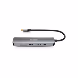Urban Factory MHC45UF replicatore di porte e docking station per laptop Cablato USB 3.2 Gen 1 (3.1 Gen 1) Type-C Grigio - Vista aggiuntiva 3