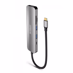 Urban Factory MHC45UF replicatore di porte e docking station per laptop Cablato USB 3.2 Gen 1 (3.1 Gen 1) Type-C Grigio - Vista aggiuntiva 5