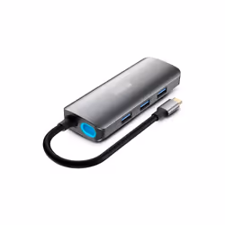 Urban Factory MHC55UF replicatore di porte e docking station per laptop Cablato USB 3.2 Gen 1 (3.1 Gen 1) Type-C Grigio - Vista aggiuntiva 4