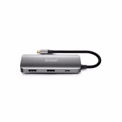 Urban Factory MHC55UF replicatore di porte e docking station per laptop Cablato USB 3.2 Gen 1 (3.1 Gen 1) Type-C Grigio - Vista aggiuntiva 5