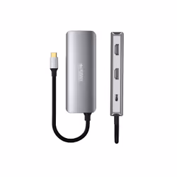 Urban Factory MHC55UF replicatore di porte e docking station per laptop Cablato USB 3.2 Gen 1 (3.1 Gen 1) Type-C Grigio - Vista aggiuntiva 6