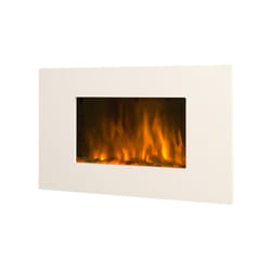 Chemin'arte - Caminetto elettrico 2000w con telecomando - white loft