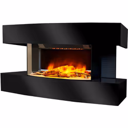 Migliora il tuo soggiorno con questo magnifico caminetto elettrico decorativo dal design Lounge Medium Black. Potenza di risc ...