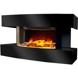Chemin'arte - Camino elettrico nero 2000w - lounge medium noir