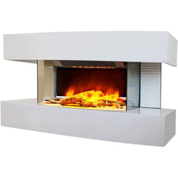 Chemin'arte - Caminetto elettrico bianco 2000w - lounge medium blanc