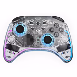 Freaks and Geeks 299296, Gamepad, Nintendo Switch, D-pad, Tasto Home, Pulsante Turbo, Wireless, Bluetooth, Trasparente