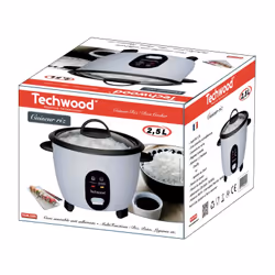 Techwood TCR-256 cuoci riso 2,5 L 850 W Bianco