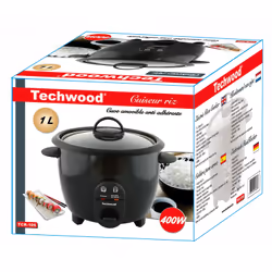 Techwood TCR-106 cuoci riso 1 L 400 W Nero