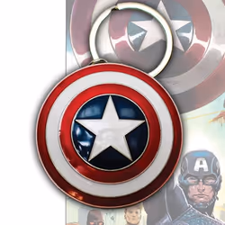 Semic Distribution Captain America shield Portachiavi Blu, Rosso, Bianco