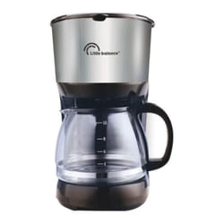 Little Balance - Caffettiera con filtro 10 tazze 750w nero/acciaio inox - 8629