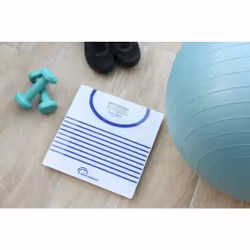 Little Balance 8655 bilance pesapersone Quadrato Blu, Bianco Bilancia pesapersone elettronica