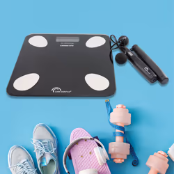 Little Balance 8685 bilance pesapersone Quadrato Nero Bilancia pesapersone elettronica