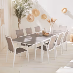 Questo modello innovativo combina alluminio e textilene di alta qualità. Si tratta quindi di un investimento nel tempo Il Tex ...