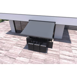 Tenda da sole motorizzata grigio 2,84 x 2,70 m ceto