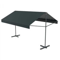 Tenda da sole grigia doppia pendenza 4 x 3 m iseo
