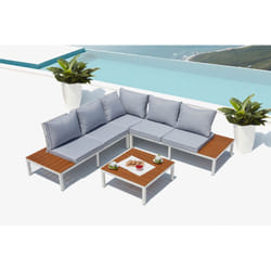 Concept Usine Fira set mobili da esterno Bianco, Grigio