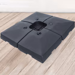 Piastre parasole pesanti Per mantenere il tuo parasole spostabile, opta per questo set di 4 piastre pesanti. Saranno ideali p ...