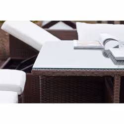 Concept Usine Samoa set mobili da esterno Marrone, Bianco