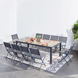 Concept Usine Lagos set mobili da esterno Grigio