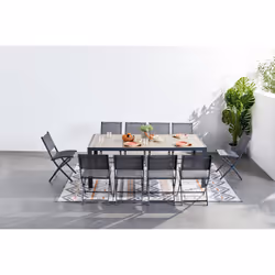 Concept Usine Lagos set mobili da esterno Grigio