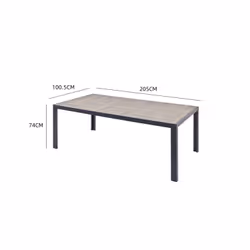 Concept Usine Lagos set mobili da esterno Grigio
