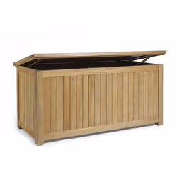 Cassa da giardino in teak Organizza il tuo giardino con questa grande cassa da giardino in teak con una capacità minima di 11 ...