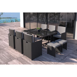 Concept Usine Florida set mobili da esterno Nero, Grigio