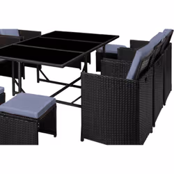 Concept Usine Florida set mobili da esterno Nero, Grigio - Vista aggiuntiva 4