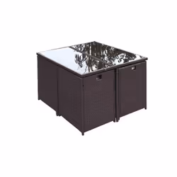 Concept Usine Florida set mobili da esterno Marrone, Bianco